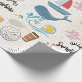 ビーチ日包装紙 ラッピングペーパー (角)