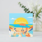 ビーチ日夏グリーティングカード (スタンド正面)