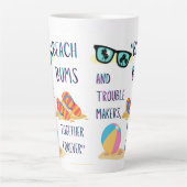 ビーチ日引用文 カフェラテマグ (正面)