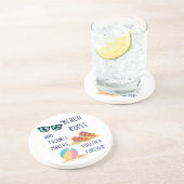 ビーチ日引用文 コースター (側面)