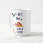 ビーチ日引用文 コーヒーマグカップ (正面左)