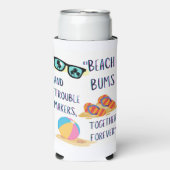 ビーチ日引用文 スリム缶クーラー (Seltzer正面)