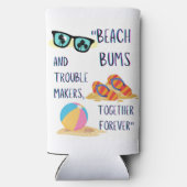 ビーチ日引用文 スリム缶クーラー (裏面)