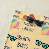 ビーチ日引用文 ビーチタオル (インサイチュ)