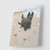 ビーチ日 スクエア壁時計 (傾斜)