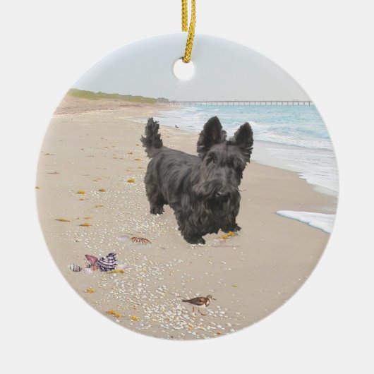 ビーチ日 セラミックオーナメント (正面)