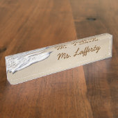 ビーチ日 デスクネームプレート (側面)