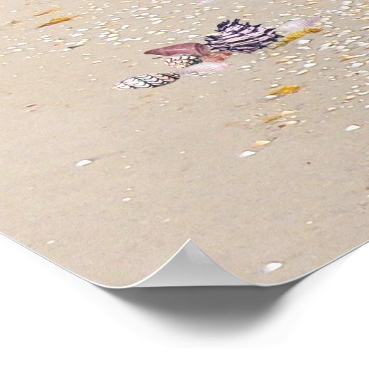 ビーチ日 ポスター (角)