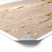 ビーチ日 ポスター (角)