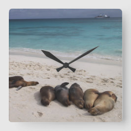 ビーチ時計 スクエア壁時計