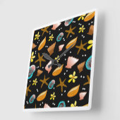 ビーチ時計 スクエア壁時計 (傾斜)