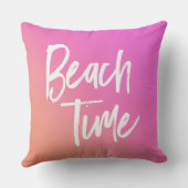 ビーチ時間とお気に入りのビーチ アウトドアクッション (裏面)