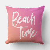 ビーチ時間とお気に入りのビーチ アウトドアクッション (正面)