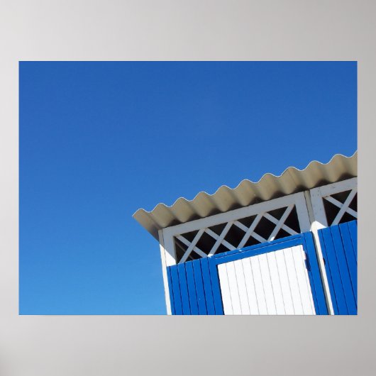 ビーチ時間プリント ポスター (正面)