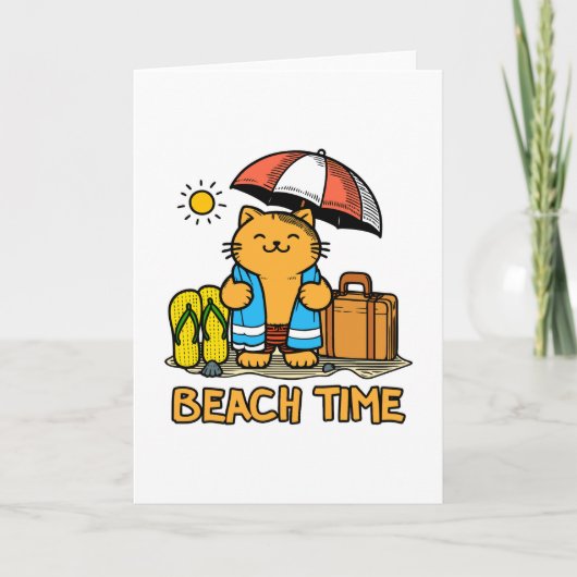 ビーチ時間1 サンキューカード (正面)