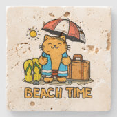 ビーチ時間1 ストーンコースター (正面)