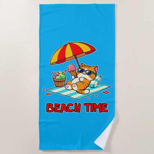 ビーチ時間3 ビーチタオル (正面)