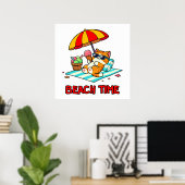 ビーチ時間3 ポスター (ホームオフィス)