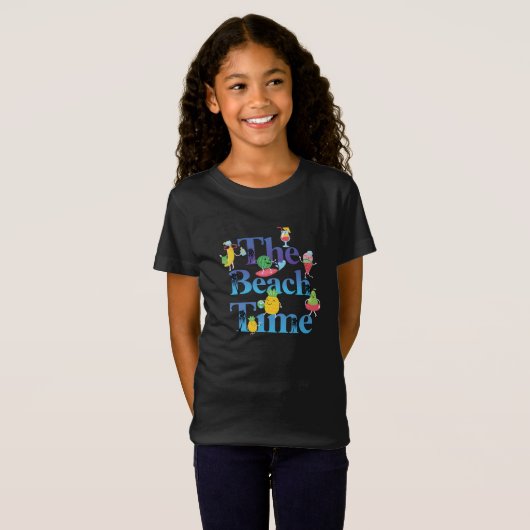 ビーチ時間 Tシャツ (正面フル)
