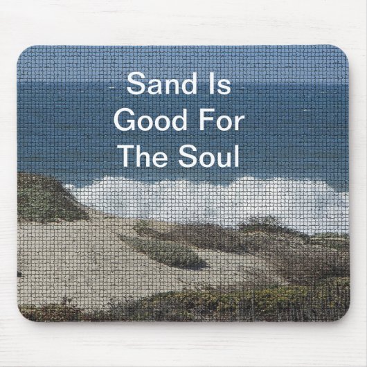 ビーチ景観写真美しい自然シーサイド マウスパッド (正面)