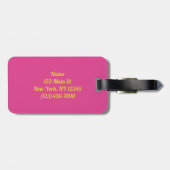 ビーチ景観抽象芸術 ラゲッジタグ (裏面横)