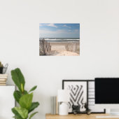 ビーチ柵 ポスター (ホームオフィス)