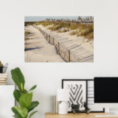 ビーチ柵 ポスター (ホームオフィス)