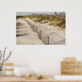 ビーチ柵 ポスター (キッチン)