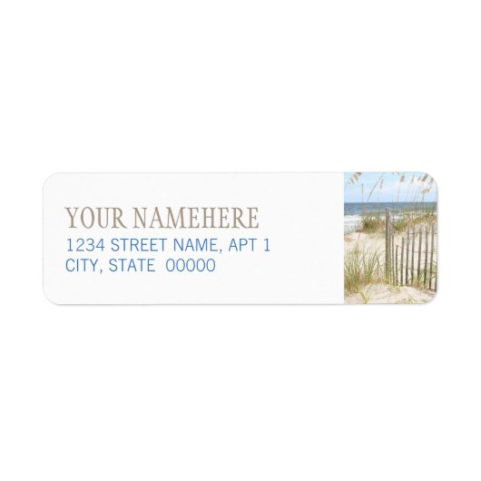 ビーチ柵 ラベル (正面)