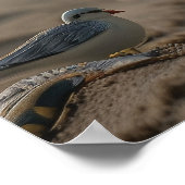 ビーチ格言がビーチの玉座に座っている ポスター (角)