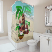 ビーチ格言シャワーカーテン シャワーカーテン (インサイチュ)