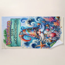 ビーチ格言ビーチタオル ビーチタオル