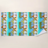 ビーチ格言 ビーチタオル (正面)