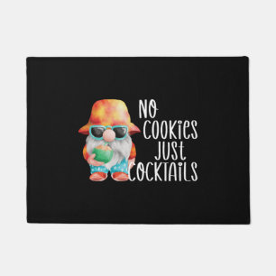 ビーチ格言No Cookieトロピカル ドアマット