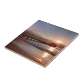 ビーチ桟橋,ハワイ,サンセット タイル (側面)