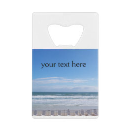 ビーチ椅子があなたを待つ クレジットカード栓抜き