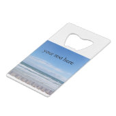 ビーチ椅子があなたを待つ クレジットカード栓抜き (正面アングル)