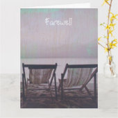 ビーチ椅子の夢の大きい カード (黄色い花)