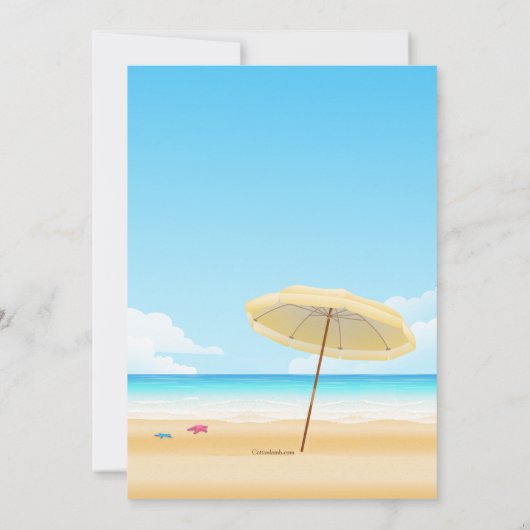 ビーチ椅子の移動発表 案内状 (裏面)