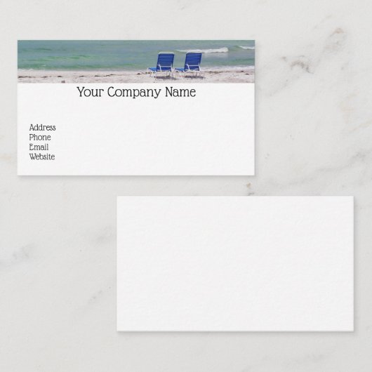 ビーチ椅子名刺 名刺 (正面/裏面)