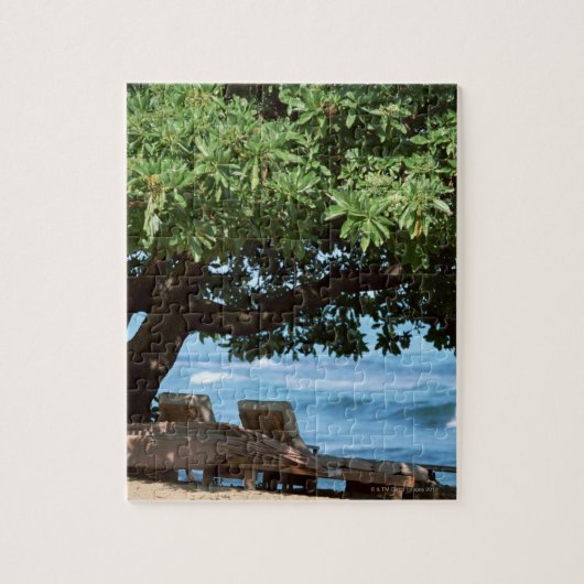 ビーチ椅子2 ジグソーパズル (縦)