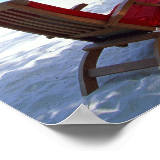 ビーチ椅子 ポスター (角)