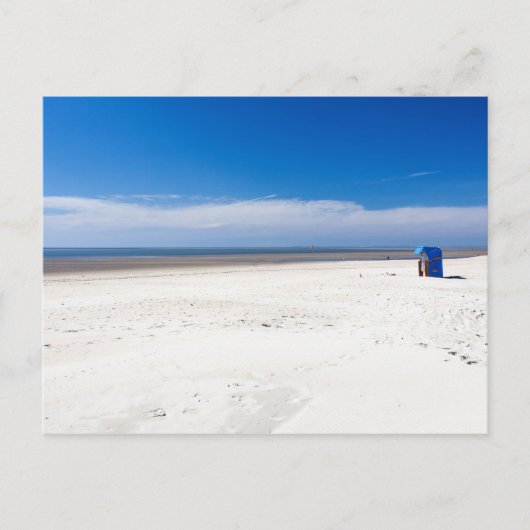 ビーチ椅子 ポストカード (正面)