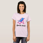 ビーチ椅子Tシャツ Tシャツ (正面フル)