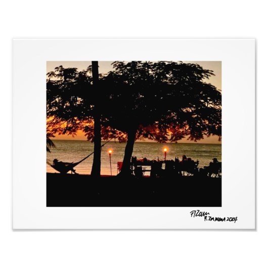 ビーチ楽園。 フォトプリント            (正面)