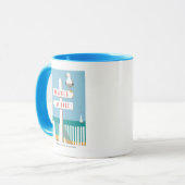 ビーチ標識ポスト マグカップ (正面左)