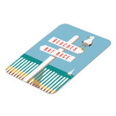 ビーチ標識ポスト マグネット (左側)