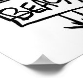 ビーチ標識 ポスター (角)