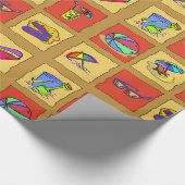 ビーチ正方形 ラッピングペーパー (角)