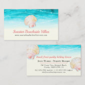 ビーチ殻水色コンド性  名刺 (正面/裏面)